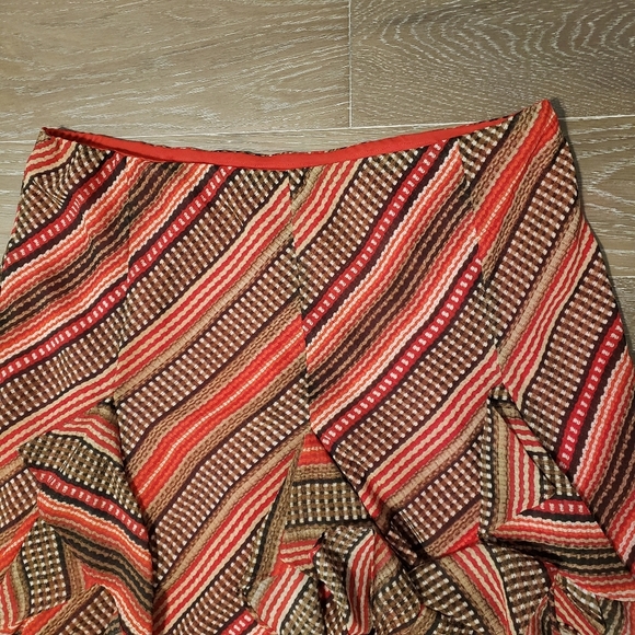 Lauren Ralph Lauren Red Ruffle Skirt Size Large - Picture 9 of 9